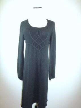 SEARLE BLACK 100% CASHMERE SWEATER DRESS S